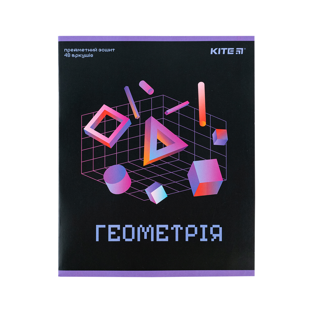 Зошит Kite предметний Neo 48 аркушів, геометрія клітинка (K24-240-11) - зображення 1