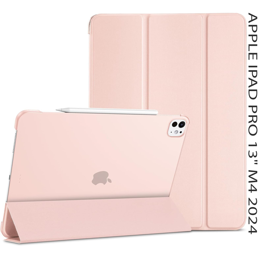 Чохол до планшета BeCover Tri Fold Hard Apple iPad Pro 13" M4 2024 Pink (711732) - зображення 1