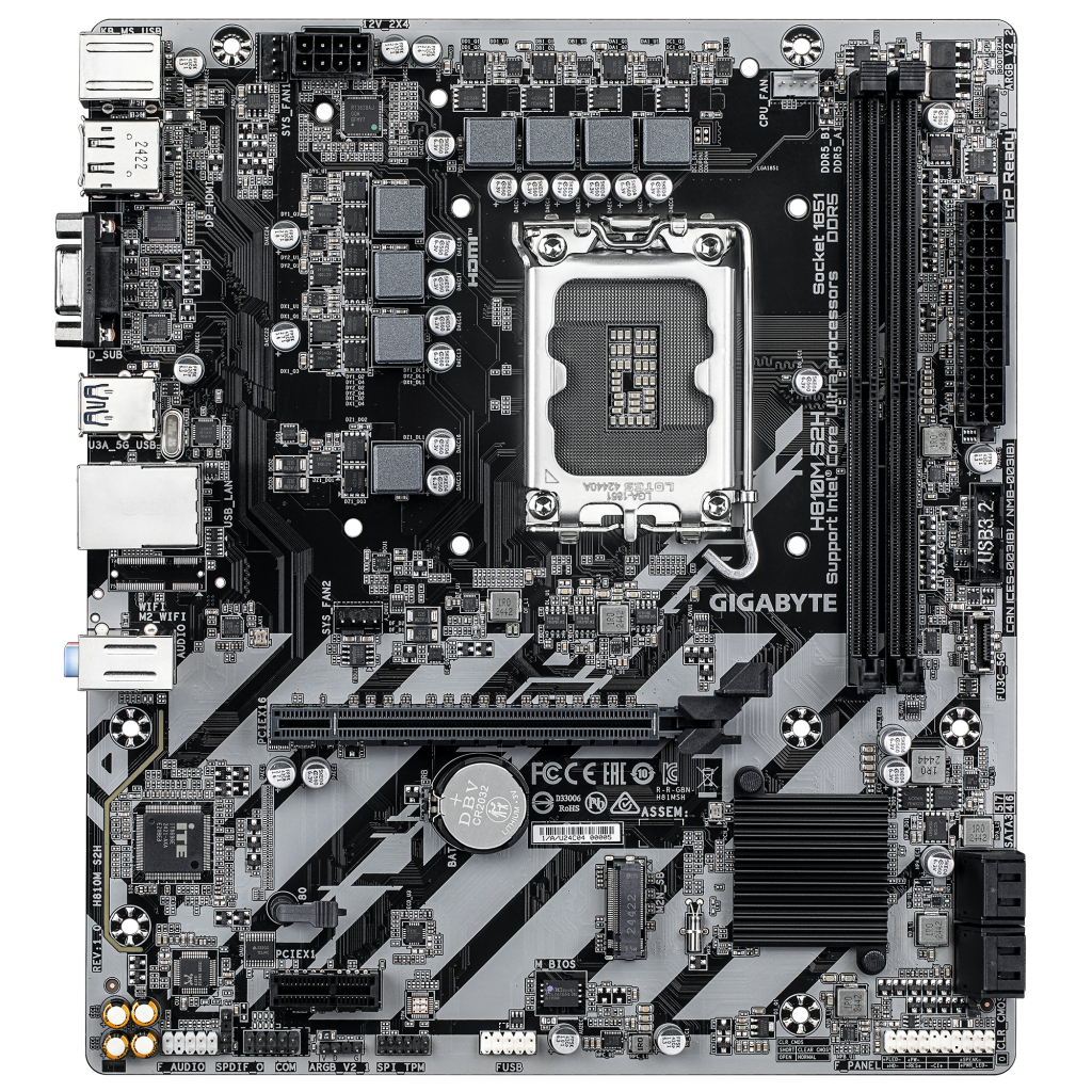 Материнська плата GIGABYTE H810M S2H - зображення 1