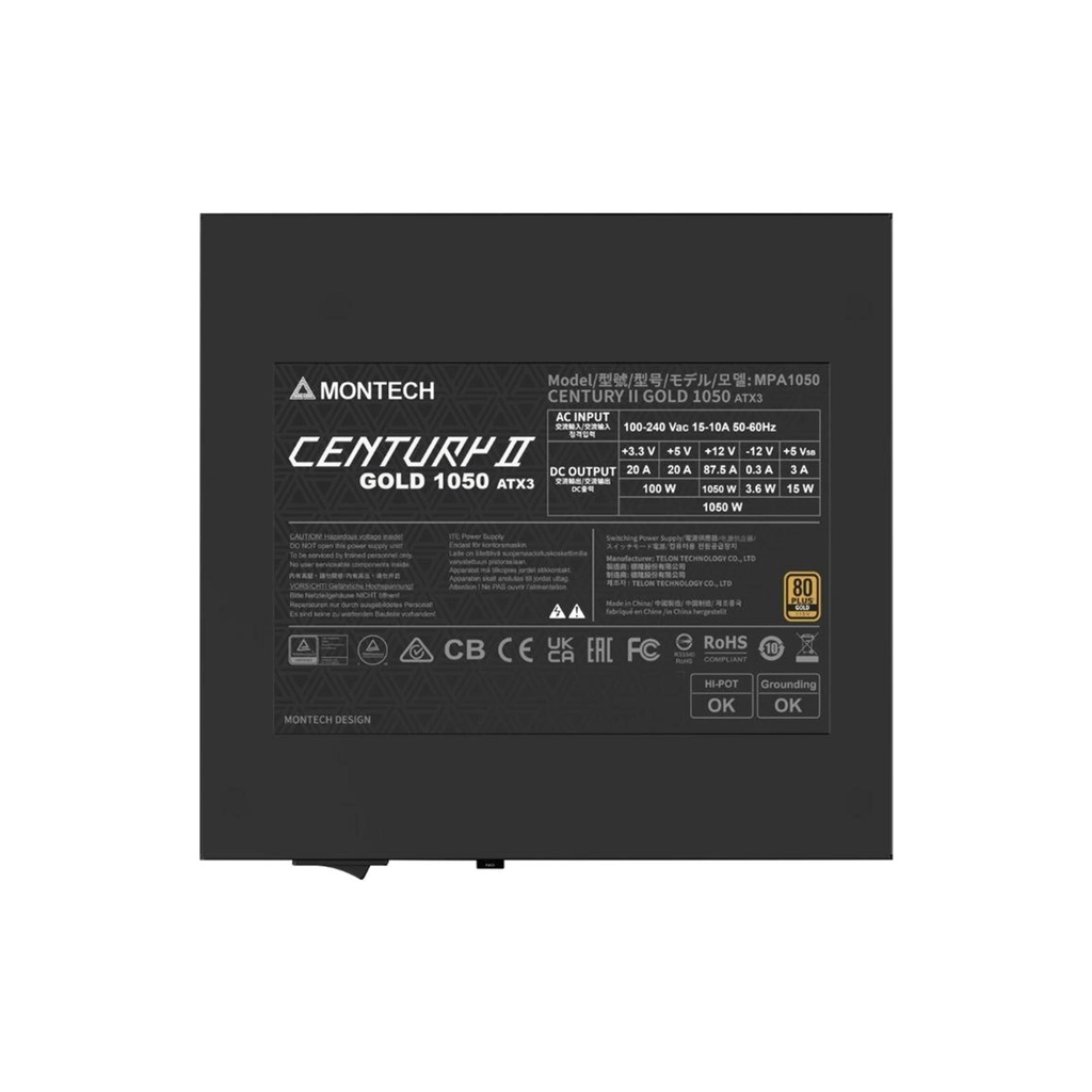 Блок живлення MONTECH 1050W (CENTURY II 1050) - зображення 5