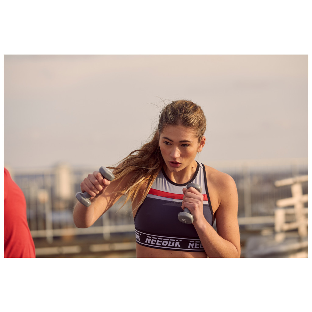 Гантель Reebok Dumbbells RAWT-16151 сірий Уні 1 кг (885652018210) - зображення 5