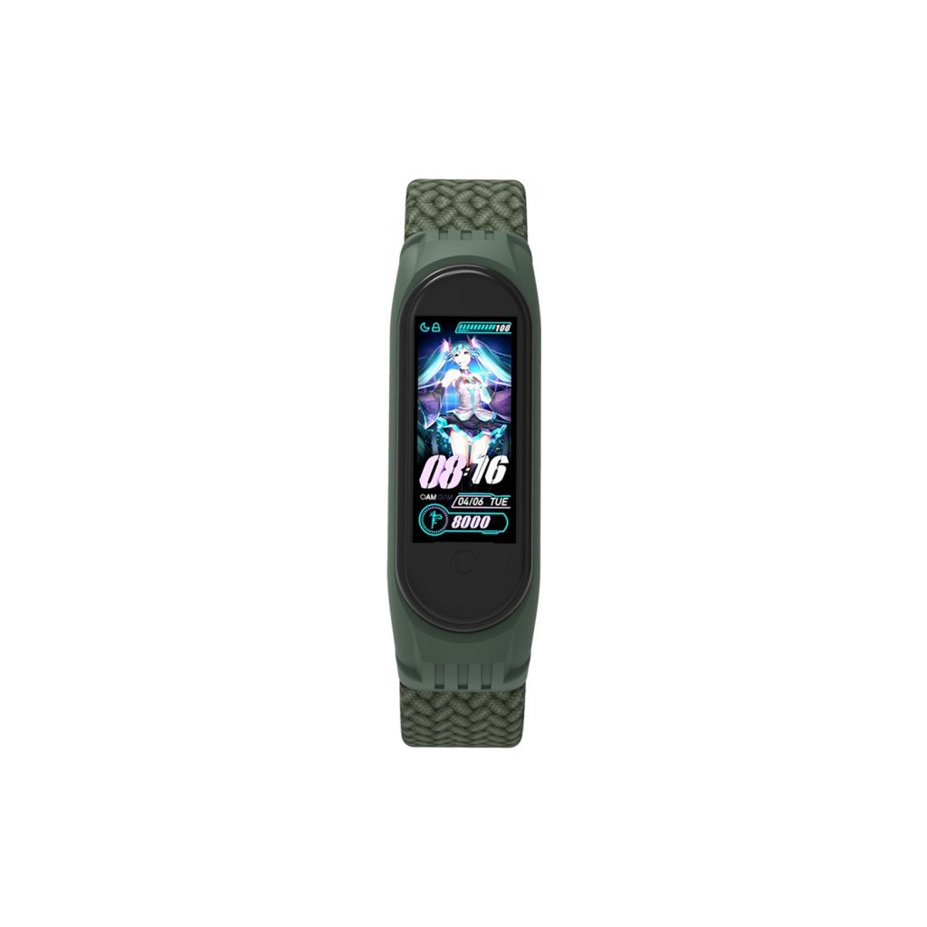 Ремінець до фітнес браслета Armorstandart Braided Solo Loop для Xiaomi Mi Band 4/5/6 Khaki size S (ARM59180) - изображение 2