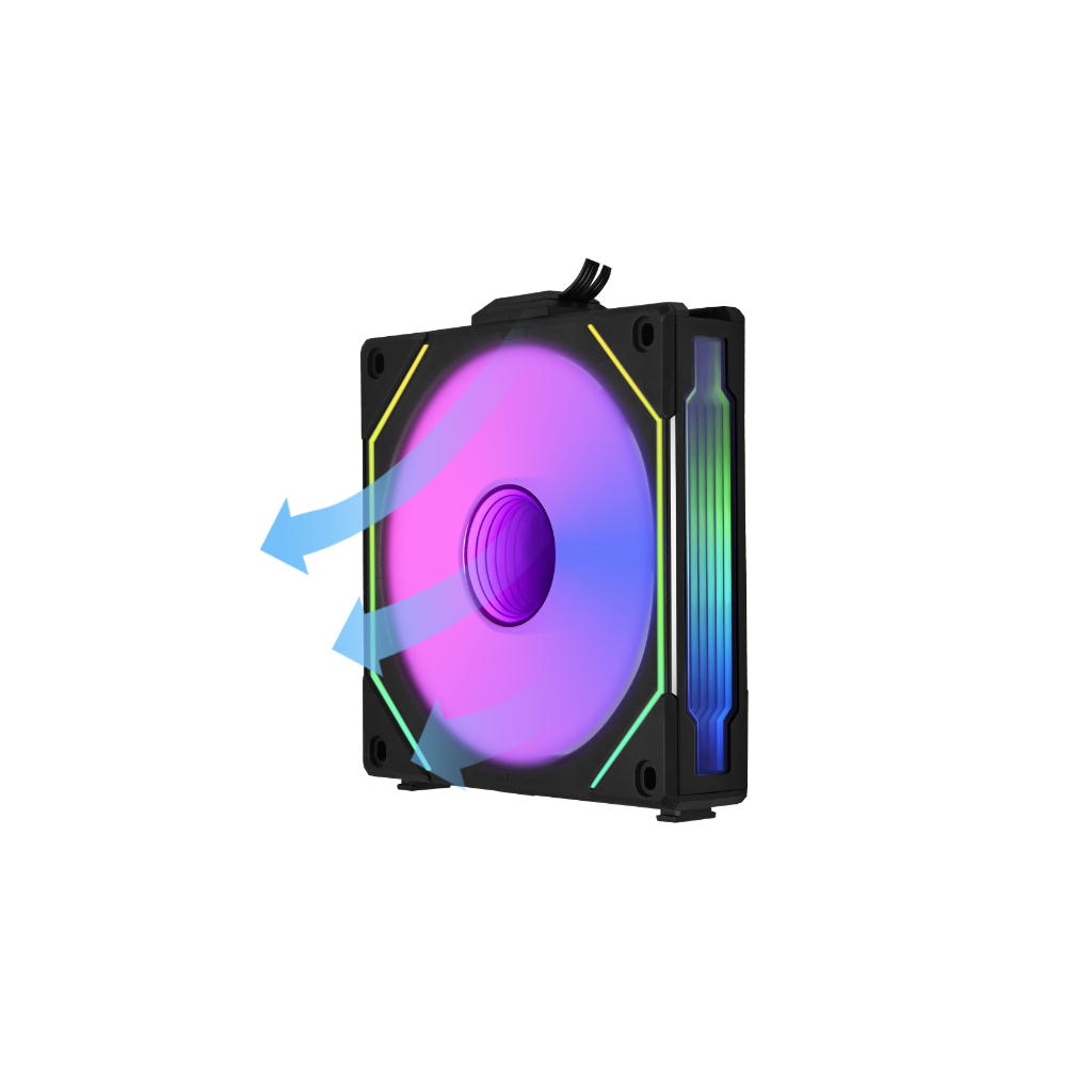 Кулер до корпусу Lian Li Reverse SL-INF 120mm Single black (G99.12RSLIN1B.00) - зображення 5