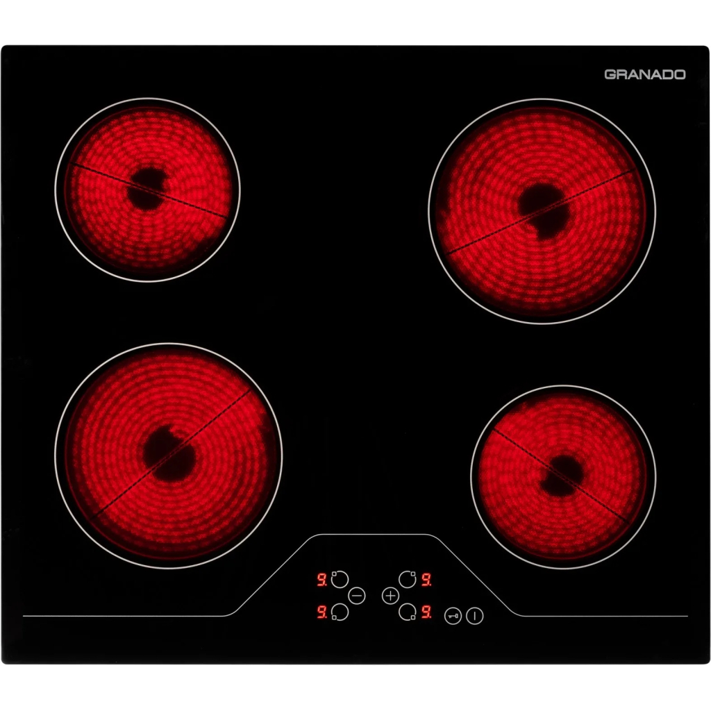 Варочна поверхня GRANADO GVH 624 black glass - зображення 1