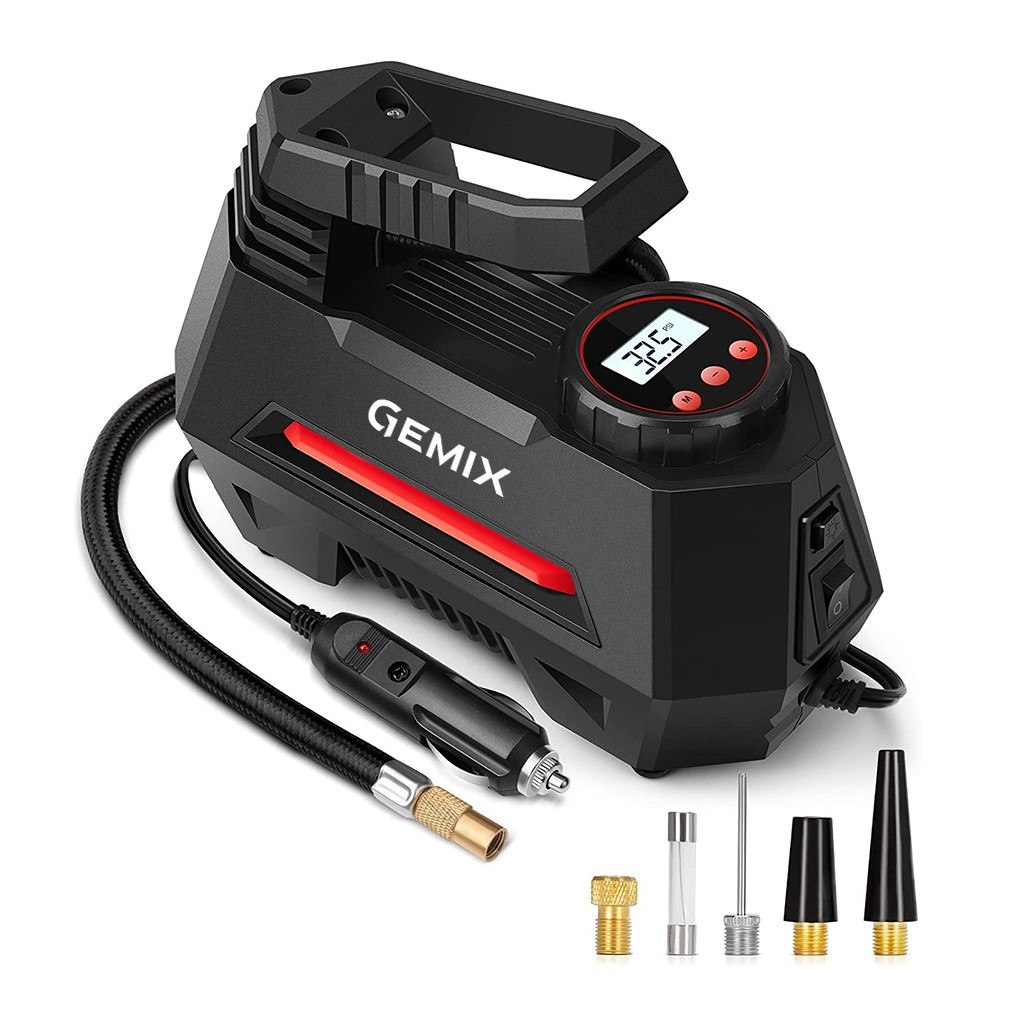 Автомобільний компресор Gemix Model M black/red (10700097) - зображення 2