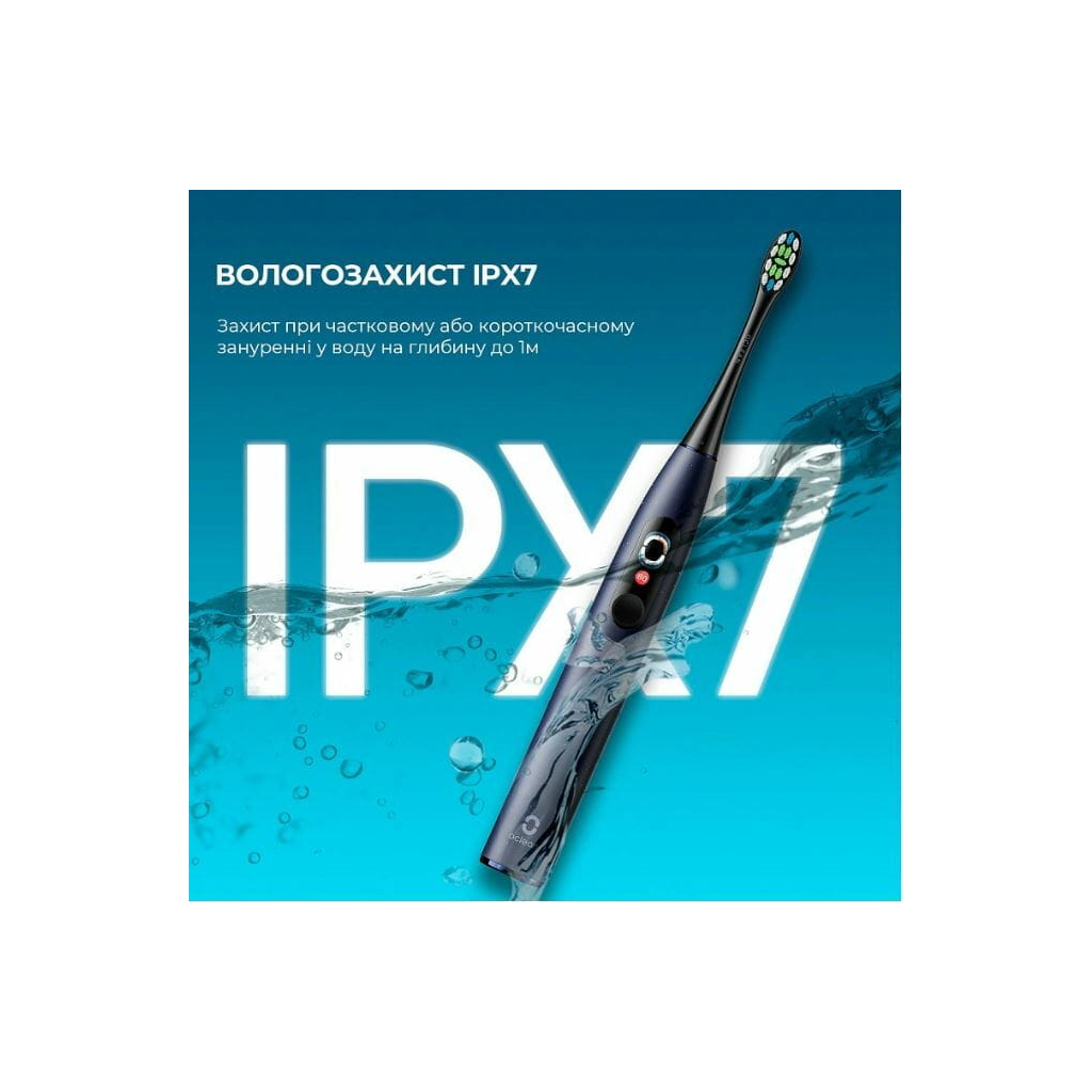 Електрична зубна щітка Oclean X Pro Digital Electric Toothbrush Dark Blue (6970810553482) - зображення 8