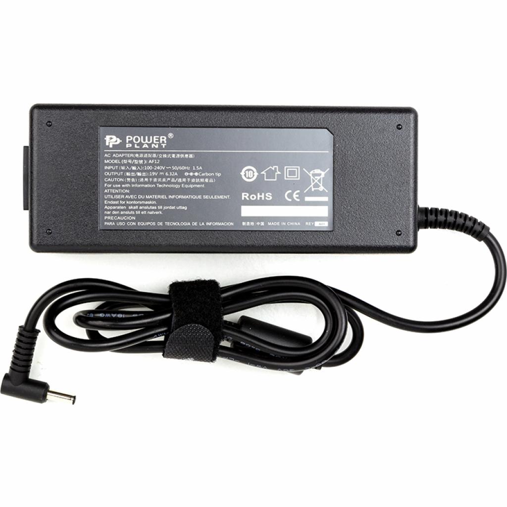 Блок живлення до ноутбуку PowerPlant ASUS 220V, 19V 120W 6.32A (4.5*3.0) (AS120F4530) - зображення 1