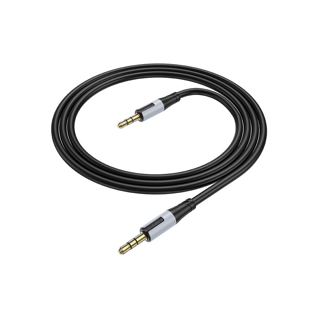Кабель мультимедійний 3.5mm M to 3.5mm M 1.0m black BOROFONE (6941991108310) - изображение 1