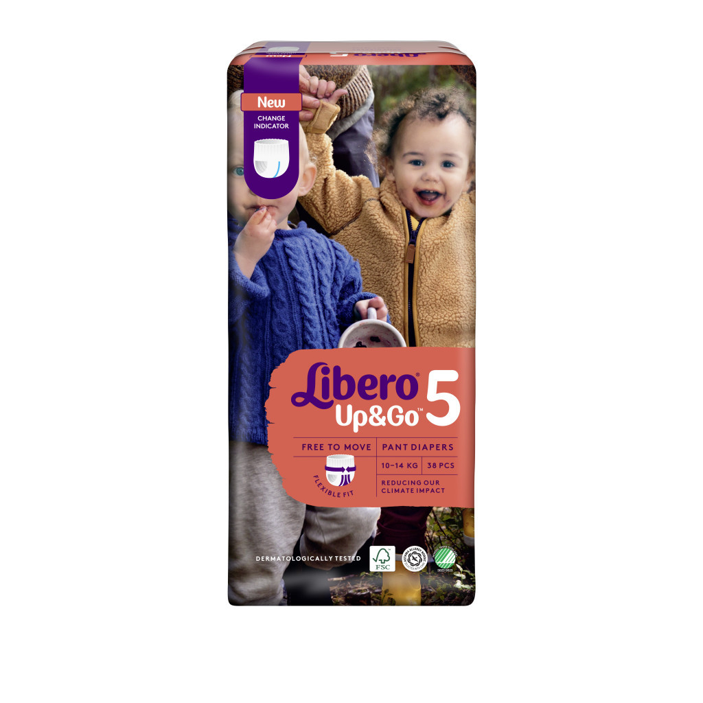 Підгузки Libero Up&Go 5 (10-14 кг) 30шт (7322540353457) - зображення 2