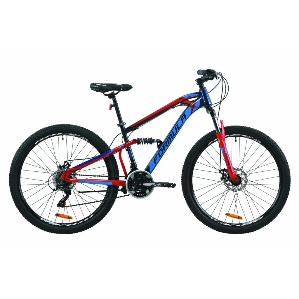 Велосипед Formula 27.5" BLAZE AM2 DD рама-16" St 2020 синій з червоним (OPS-FR-27.5-046) - зображення 1