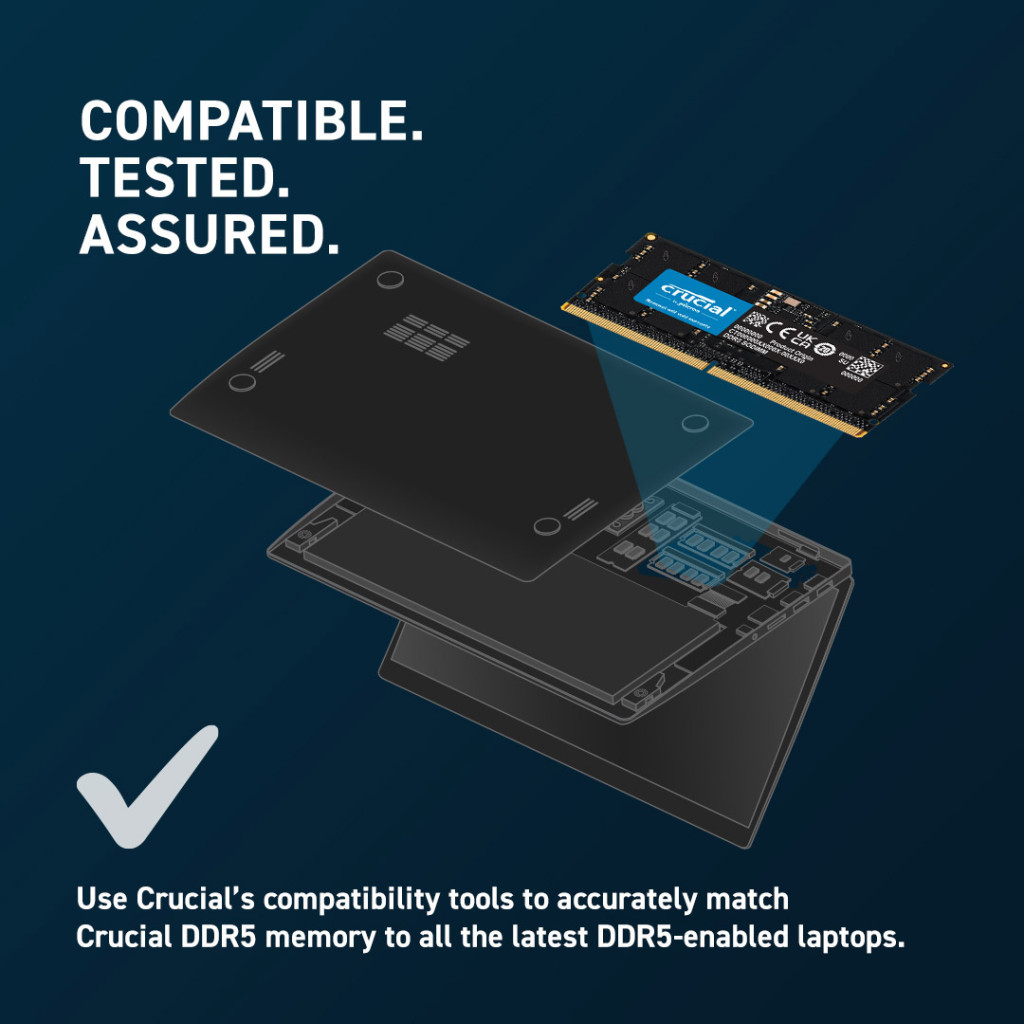 Модуль пам'яті для ноутбука SoDIMM DDR5 32GB (2x16GB) 5600 MHz Ripjaws Micron (CT2K16G56C46S5) - зображення 4
