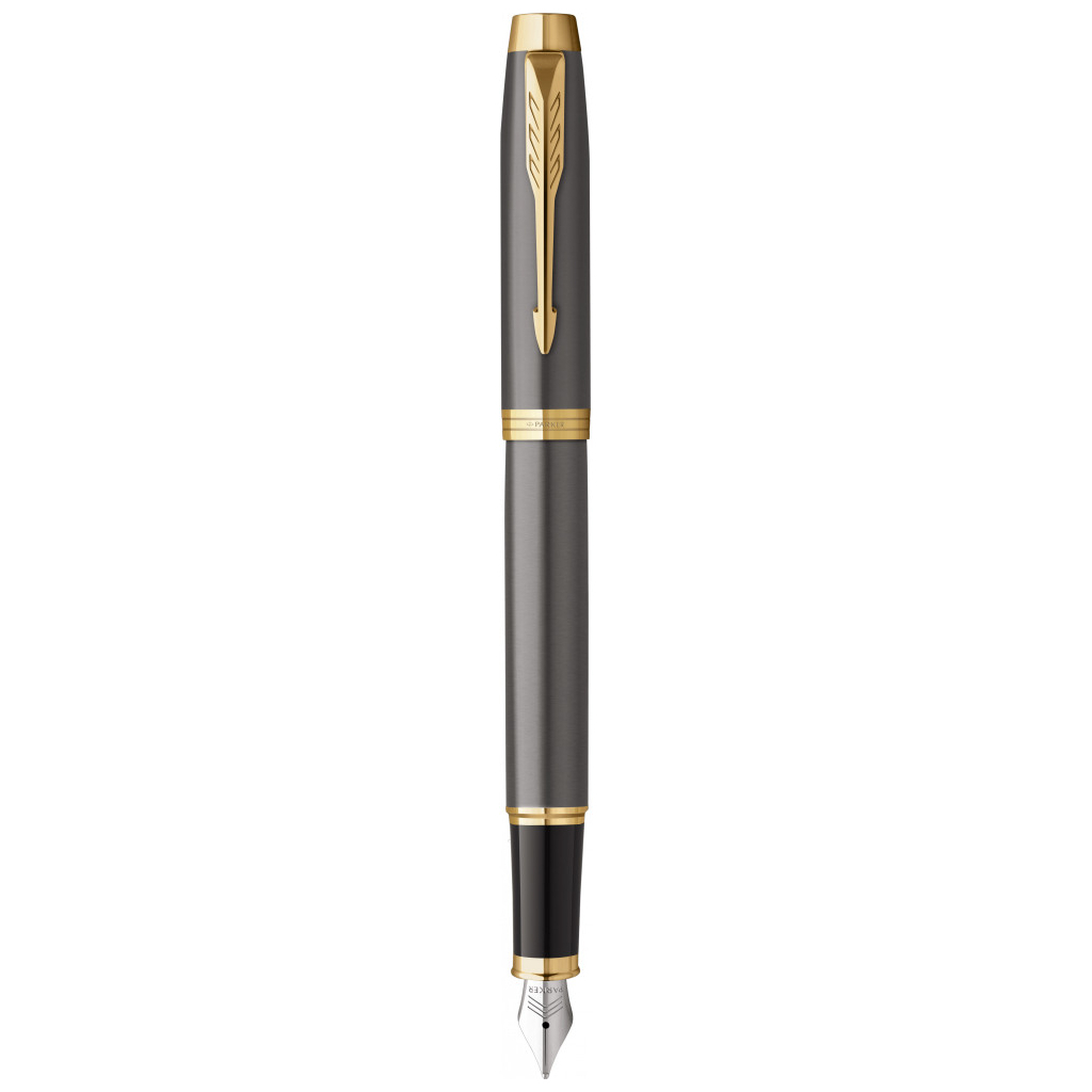 Ручка пір'яна Parker IM 17 Grey Lacquer GT  FP F (21 111) - зображення 1