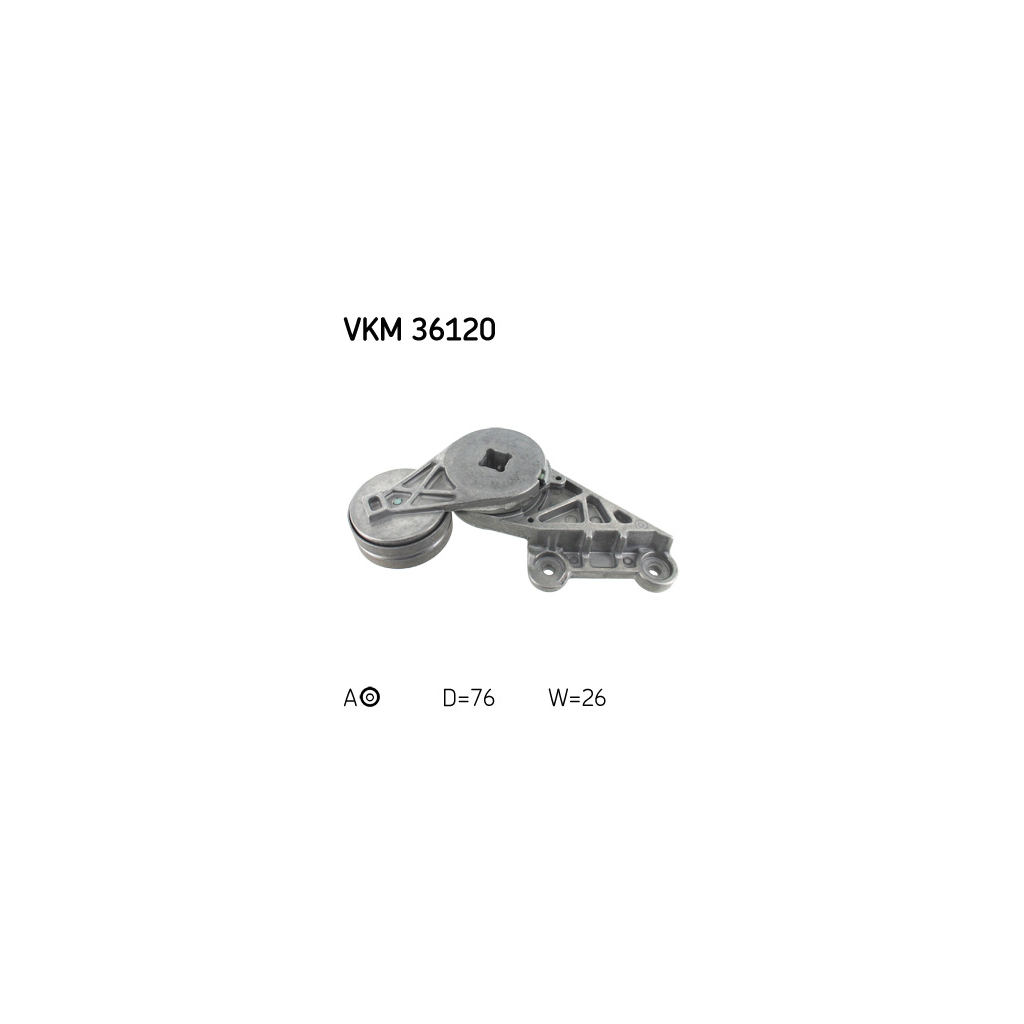 Натягувач ременя з роликом SKF VKM 36120 - зображення 1