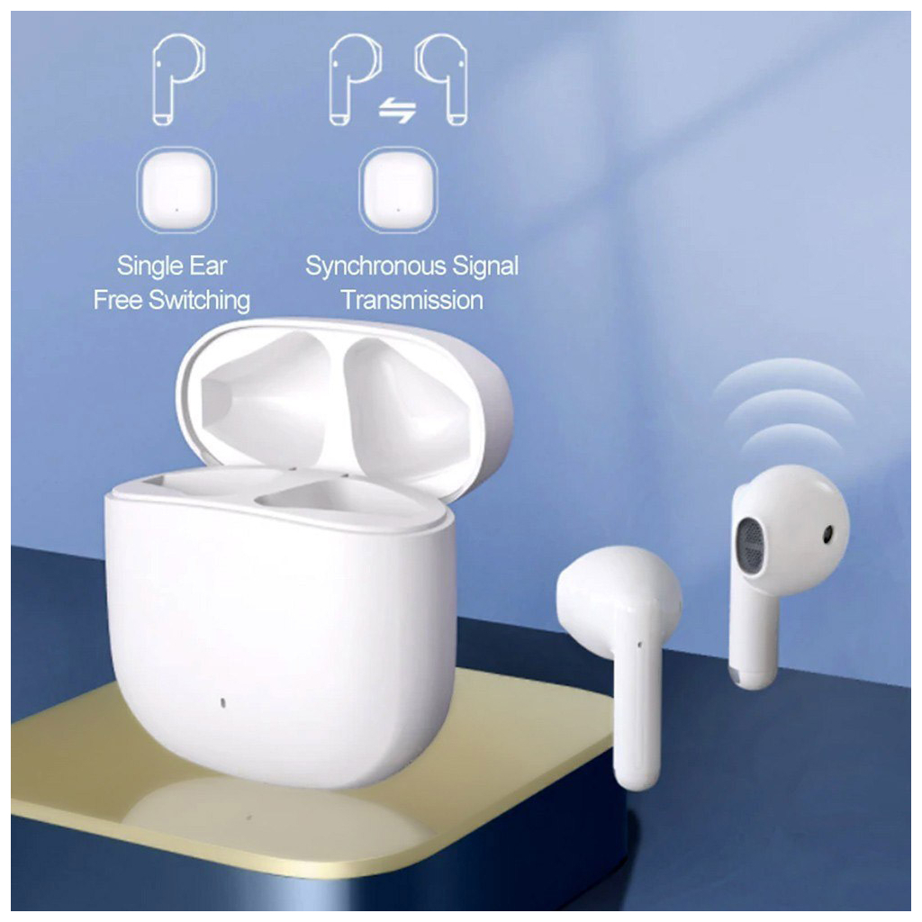 Навушники Xiaomi TWS MiiiW TWS Wireless Earbuds Marshmallow White (MWTW03) - зображення 6