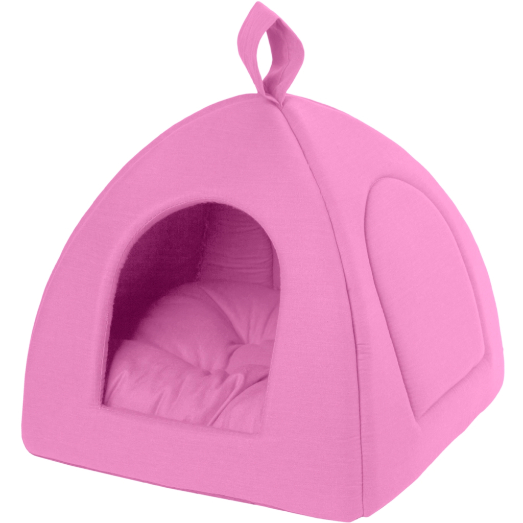 Будиночок для тварин Teremok XS 38х38х38 см рожевий (41107) - зображення 1