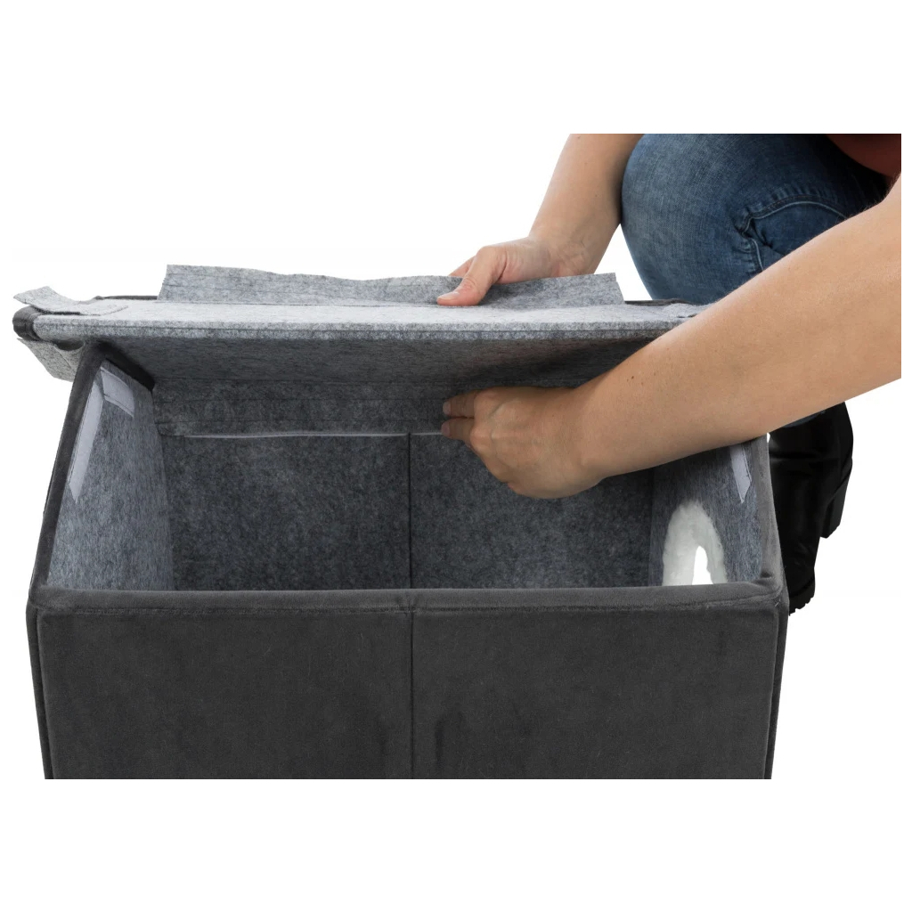 Будиночок для тварин Trixie Лівія 38х41х44 см темно-сірий (4057589379115) - изображение 8