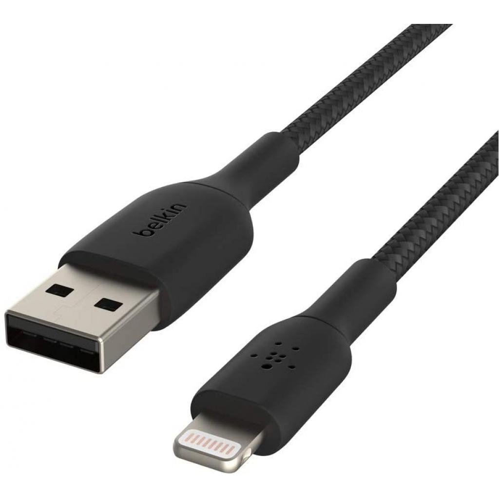 Дата кабель USB 2.0 AM to Lightning 2.0m Belkin (CAA002BT2MBK) - зображення 4