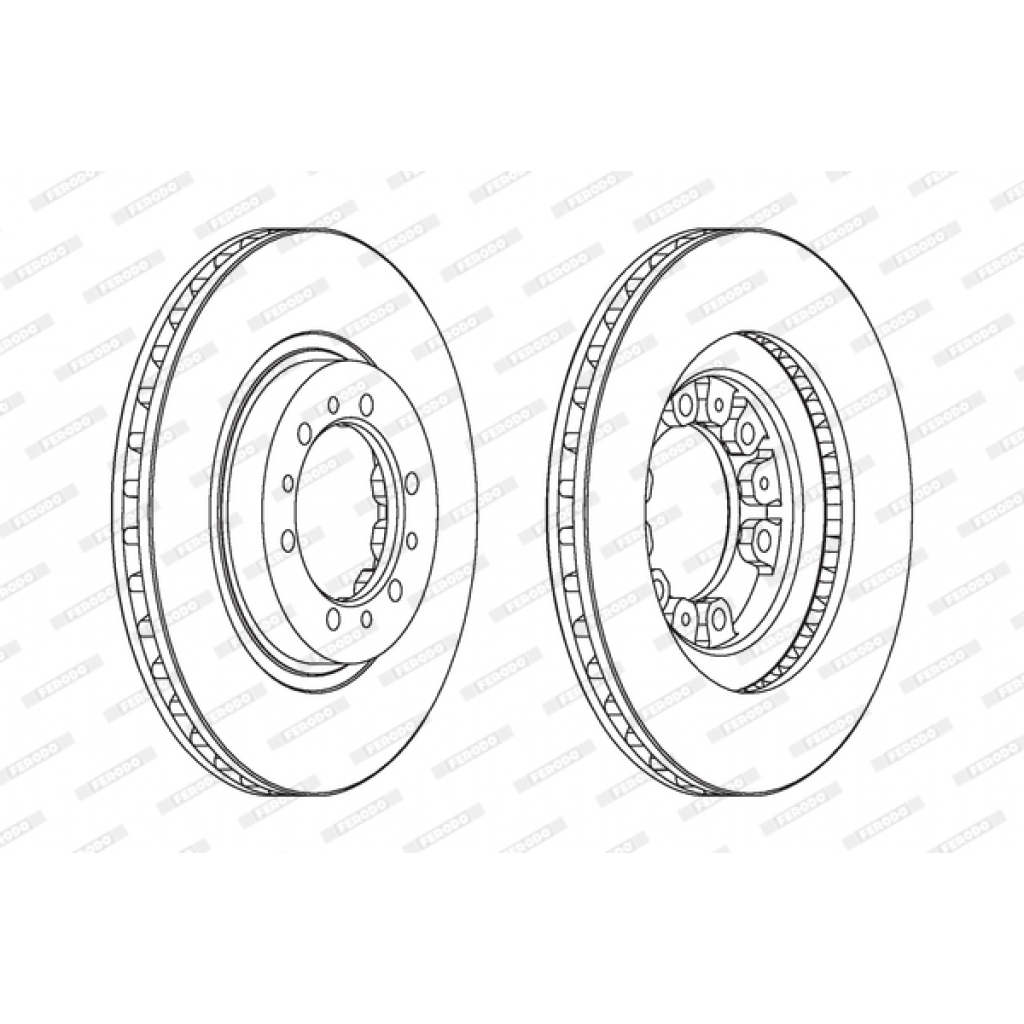 Гальмівний диск FERODO DDF1109 - зображення 1