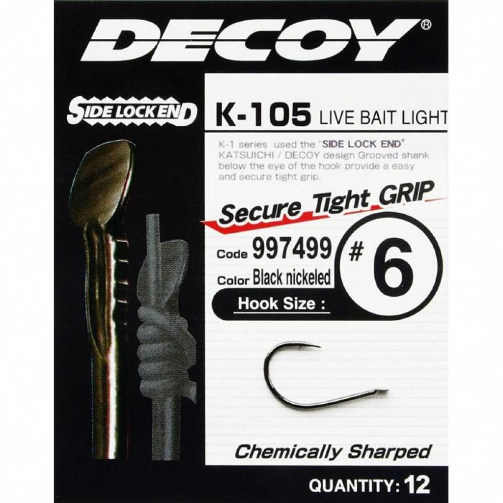 Гачок Decoy K-105 Live bait light 10 (12 шт/уп) (1562.03.40) - зображення 2