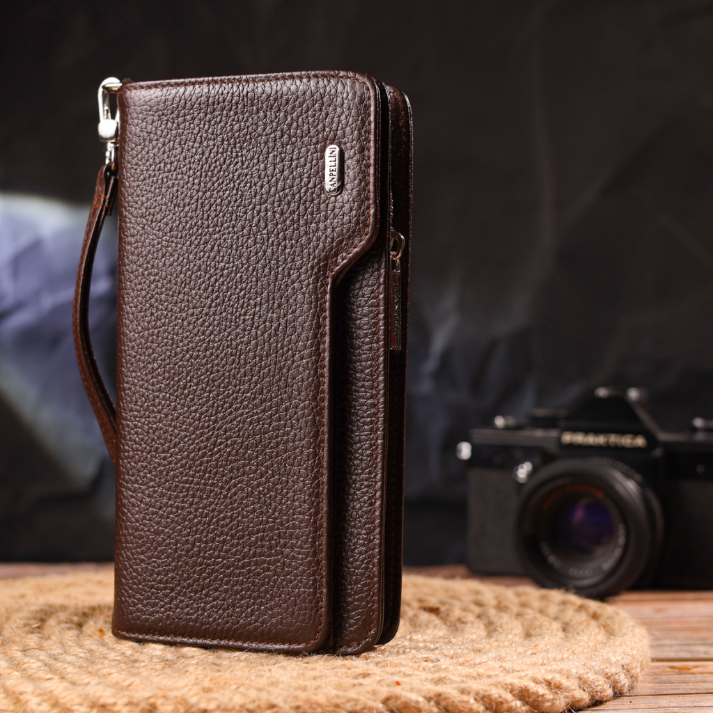 Портмоне Canpellini З натуральної шкіри Коричневе (21537) - зображення 9