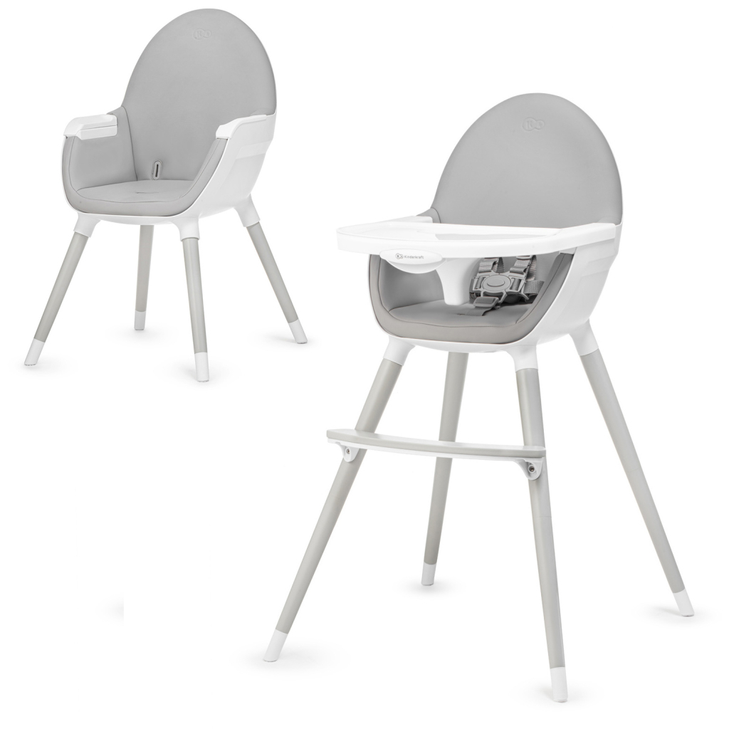Стілець для годування Kinderkraft 2 в 1 Fini Gray Leg (5902533915156) - зображення 2