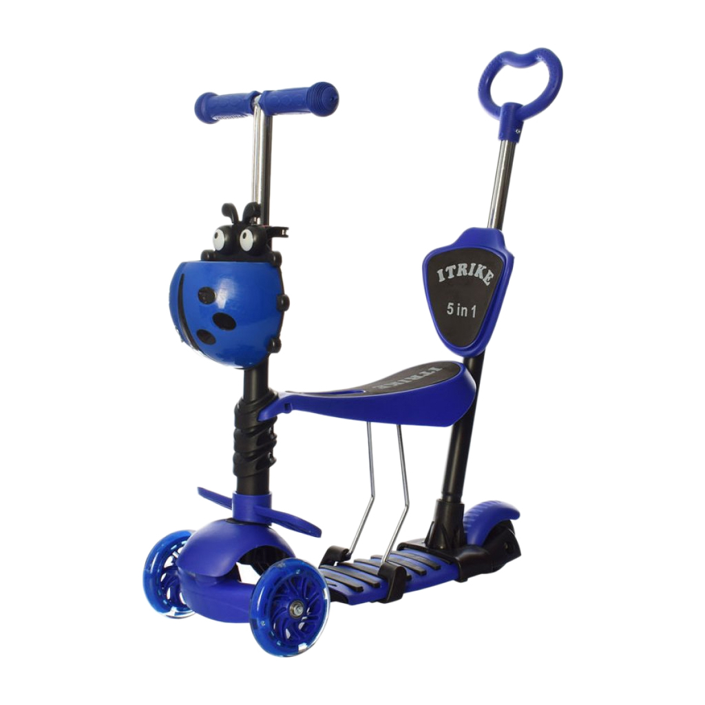 Самокат iTrike 5 в 1 Maxi blue (JR 3-026-DBL blue) - зображення 1
