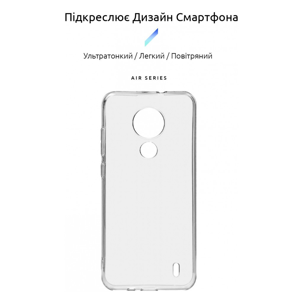 Чохол до мобільного телефона Armorstandart Air Series Nokia C21 Transparent (ARM70427) - зображення 3