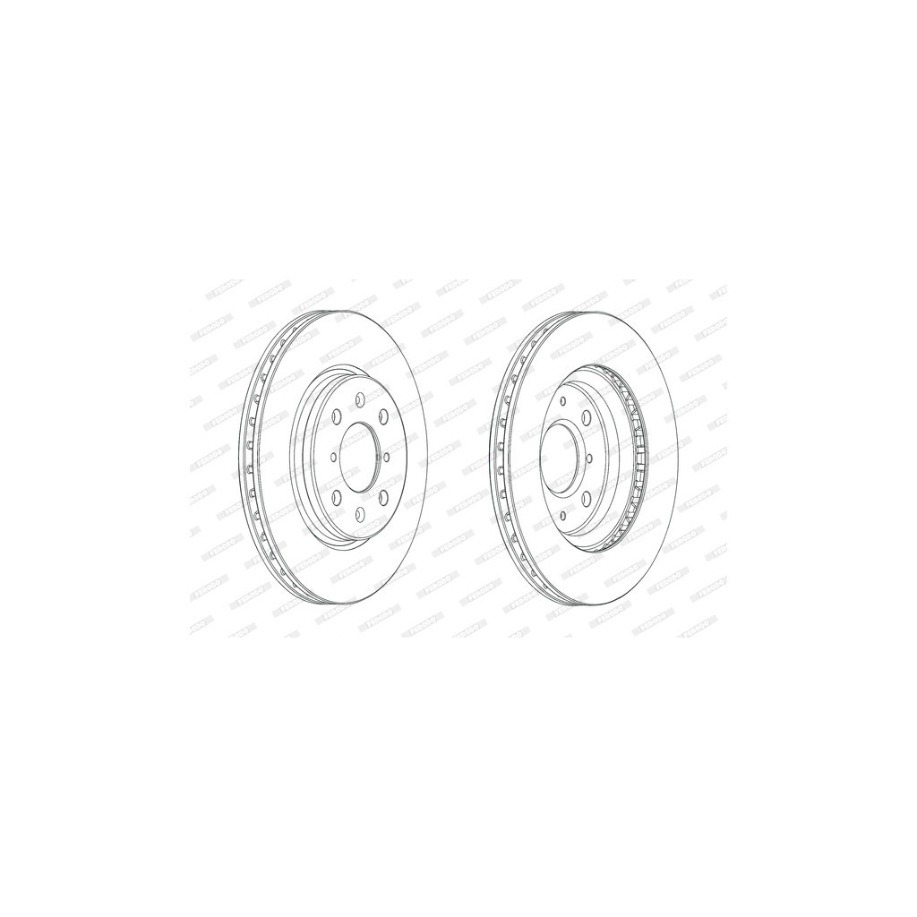 Гальмівний диск FERODO DDF2070C - зображення 1