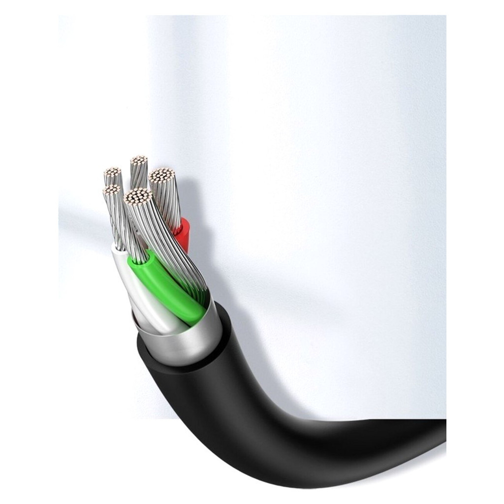 Дата кабель USB 2.0 AM to USB-C 3.0m 3.0A 18W US287 Black Ugreen (60826) - зображення 8