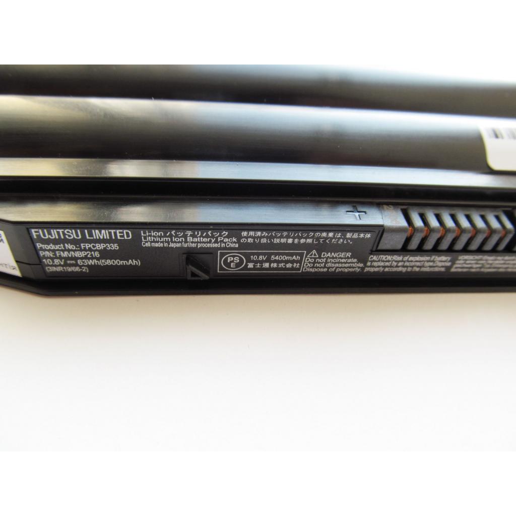 Акумулятор до ноутбука Fujitsu LifeBook LH532 FPCBP335, 5800mAh (63Wh), 6cell, 10.8V, Li-ion (A47405) - зображення 3