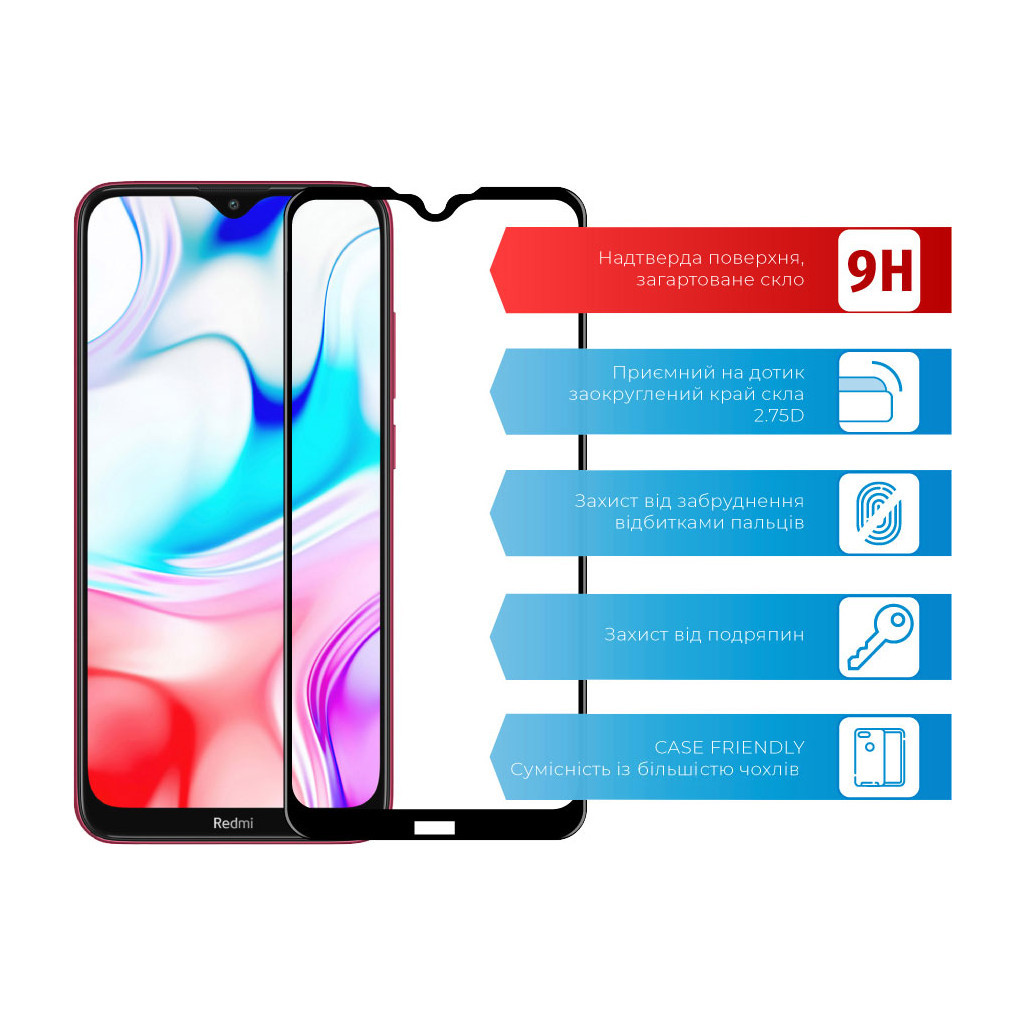 Скло захисне ACCLAB Full Glue Xiaomi Redmi 8 (1283126508738) - зображення 2