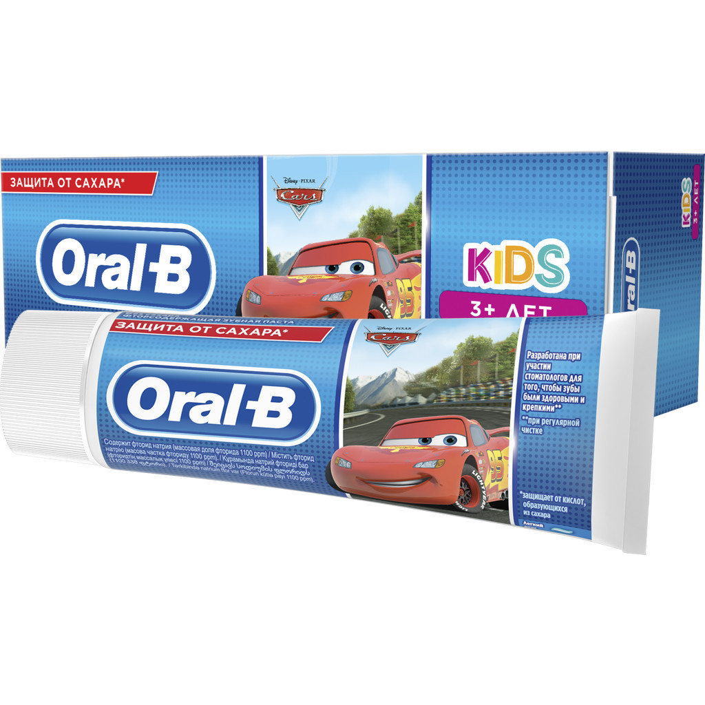 Дитяча зубна паста Oral-B Oral-b Kids Тачки 75 мл (8001841175003) - зображення 3