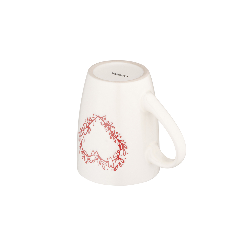 Чашка Ardesto Heart, 320мл, кераміка, біла (AR3467W) - изображение 5