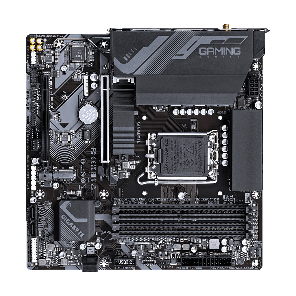 Материнська плата GIGABYTE B760M GAMING X AX - зображення 4