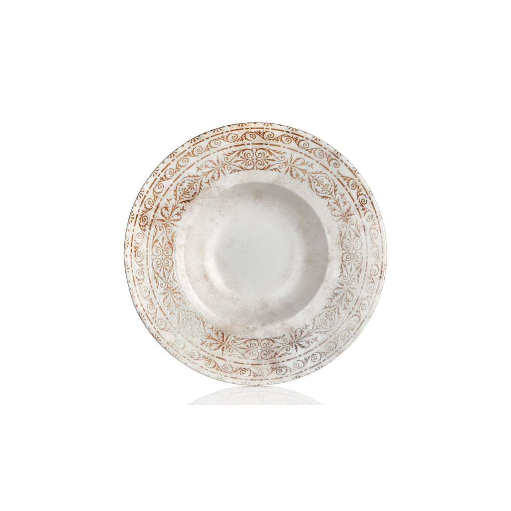 Тарілка By Bone серія "Antico" для пасти з прямим бортом 25 см (AN-GT-25-CK) - зображення 1