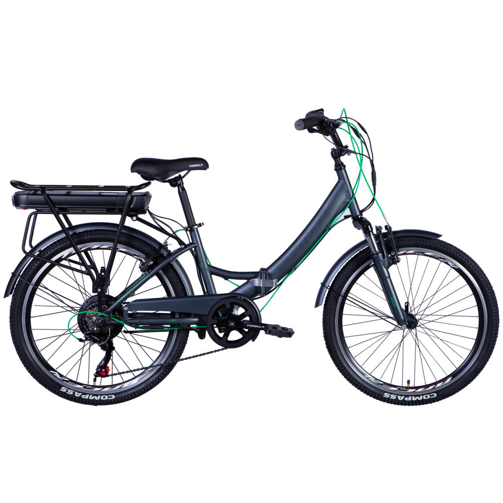 Електровелосипед Formula eSMART FRW AM Vbr 24" 15" 36B 12.5А*г St 2024 Чорний (ELB-FR-24-030) - зображення 1