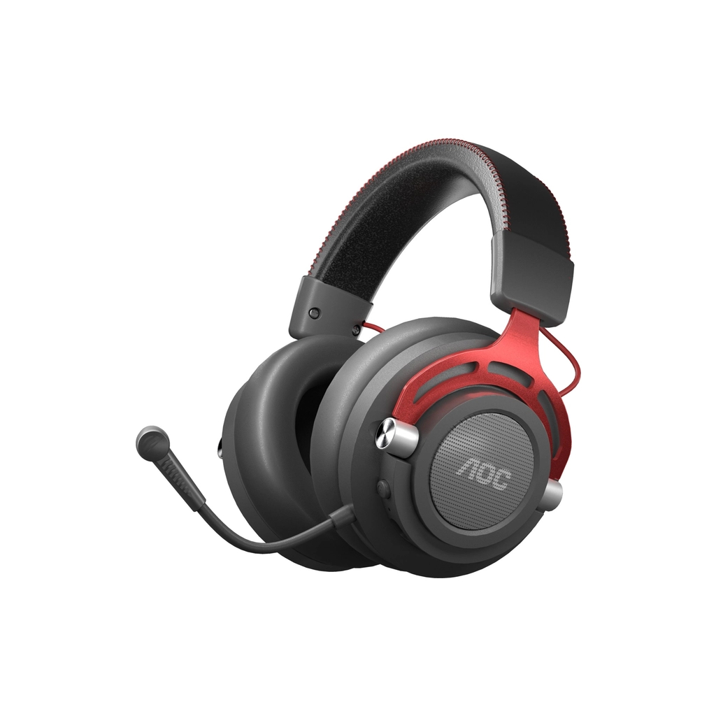 Навушники AOC GH401 50 мм Wireless/3.5мм/USB Multi Platform connect Black (GH401) - зображення 1