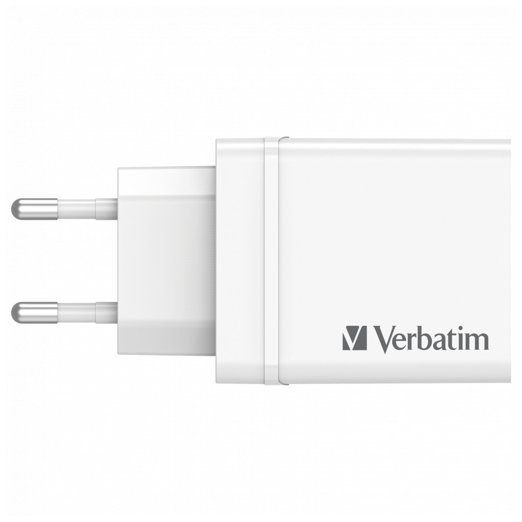 Зарядний пристрій Verbatim USB 30W PD3.0 4-ports white (49701) - зображення 5