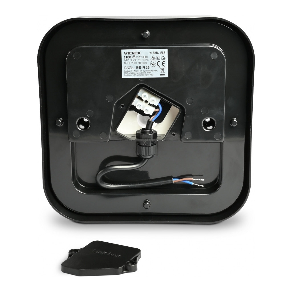 Світильник Videx ART IP65 15W 5000K Black (VL-BHFS-155B) - зображення 2