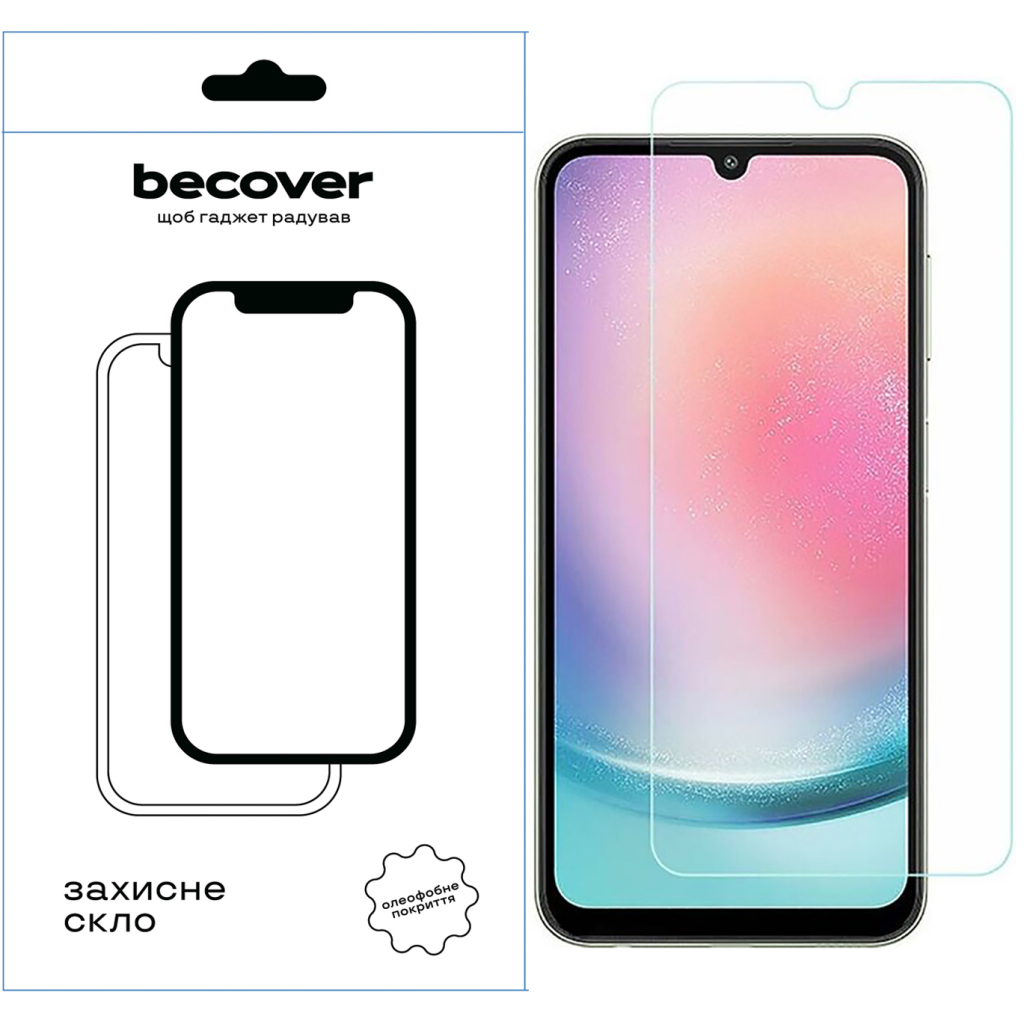 Скло захисне BeCover Samsung Galaxy A14 4G SM-A145/A14 5G SM-A146 3D Crystal Clear Glass (709260) - зображення 1