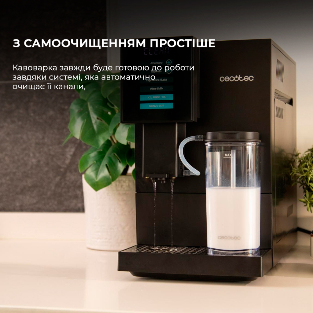 Кавомашина Cecotec Cremmaet Compactccino Black/Silver (A01 EU01 105455) - зображення 11