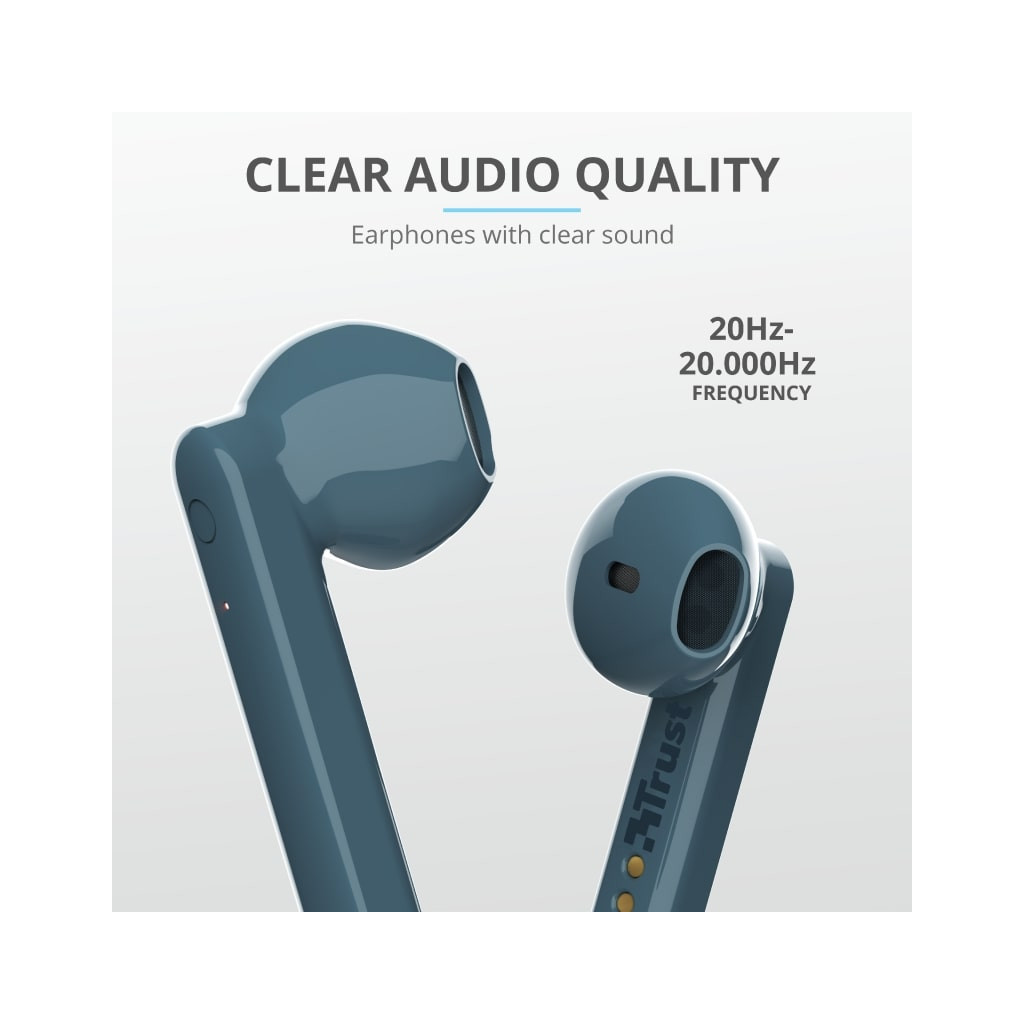 Навушники Trust Primo Touch True Wireless Mic Blue (23780) - зображення 9