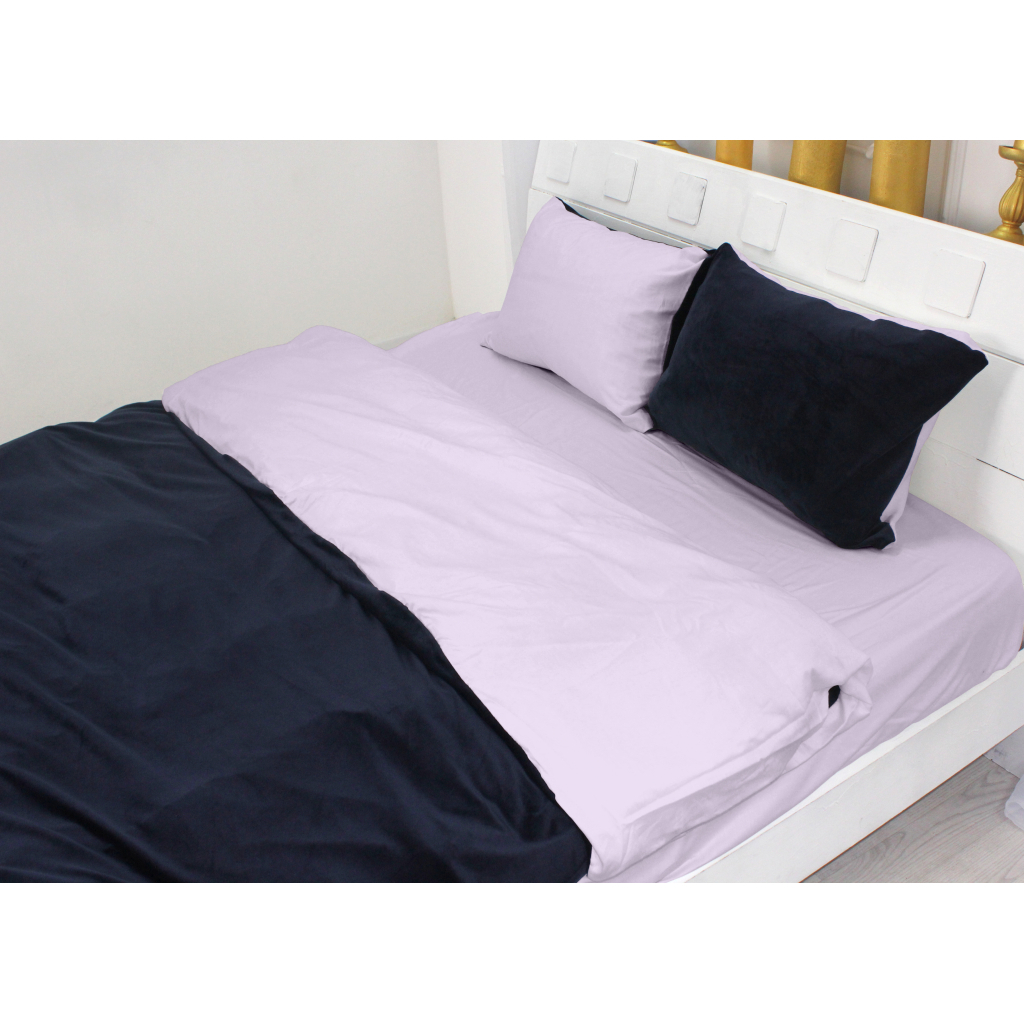 Постільна білизна MirSon Велюр Winter Delicate 28-0077 Miosotide King Size (2200004039619) - зображення 2