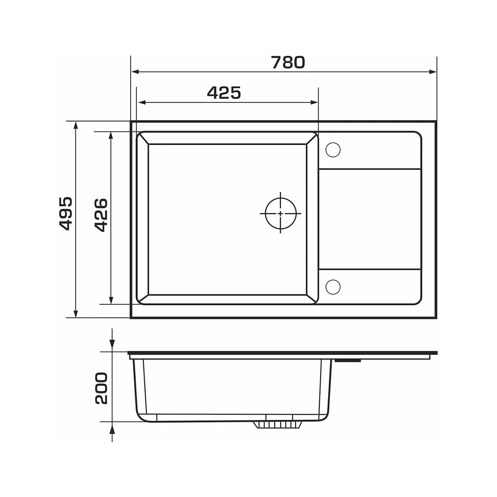 Мийка кухонна GRANADO Alicante gris (gr2408) - зображення 6