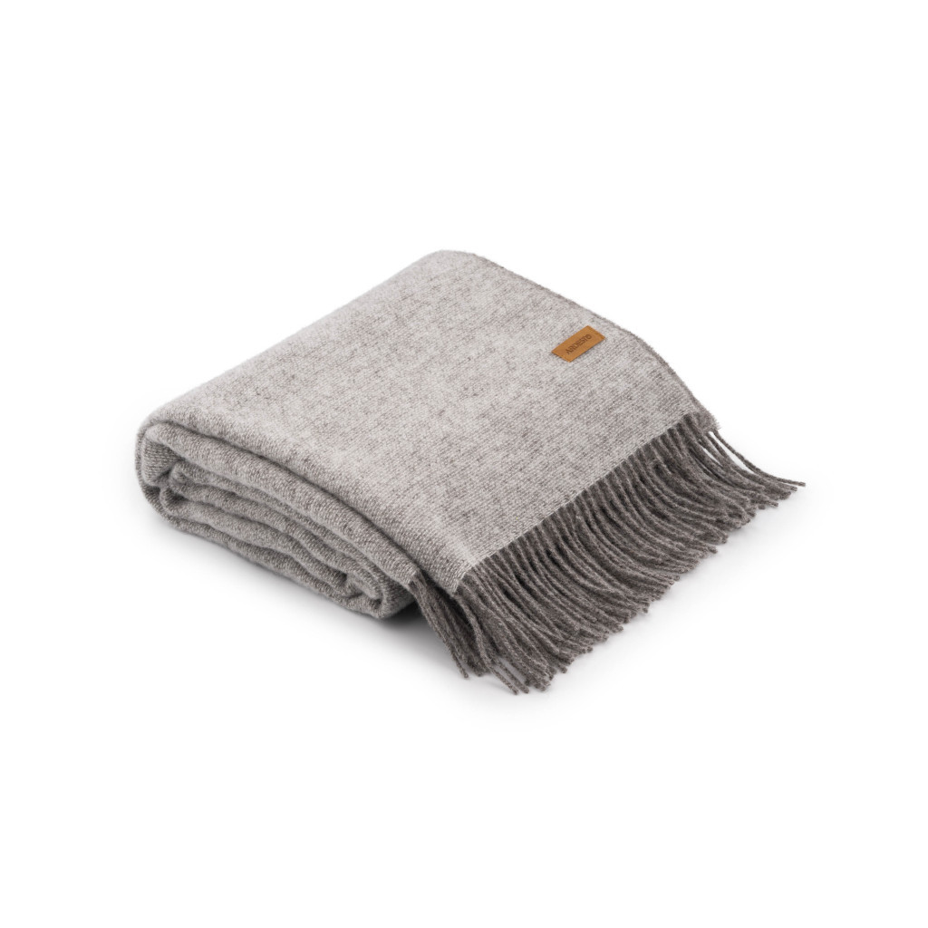 Плед Ardesto Leonardo Doubleface 100% вовна 140x200 см тауп-білий (ART0407LD) - зображення 6