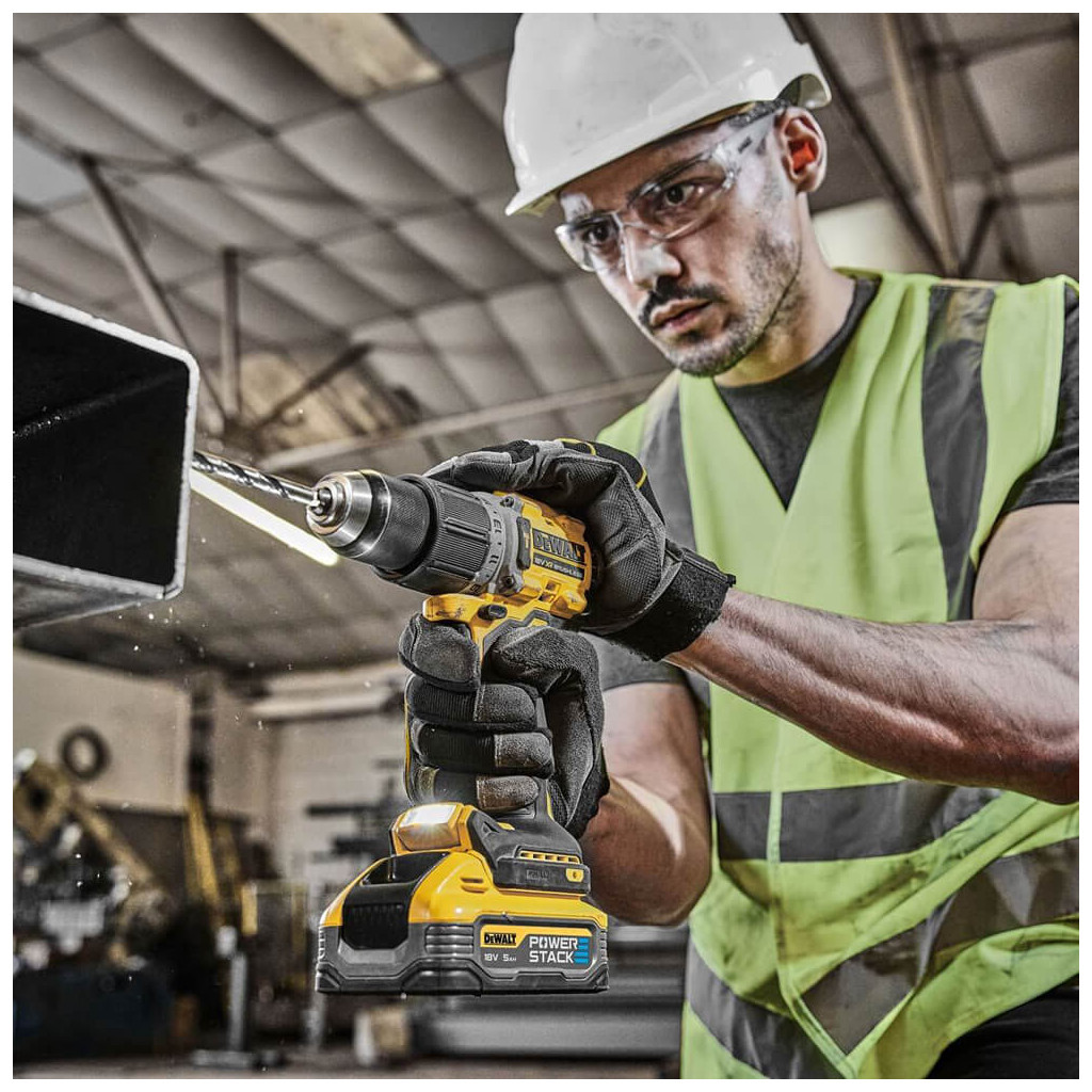 Шуруповерт DeWALT XR Li-Ion PowerStack 18 В, 2x5Ah, 90 Нм, 0-650/0-2000 об/хв, TSTAK (DCD805H2T) - зображення 9