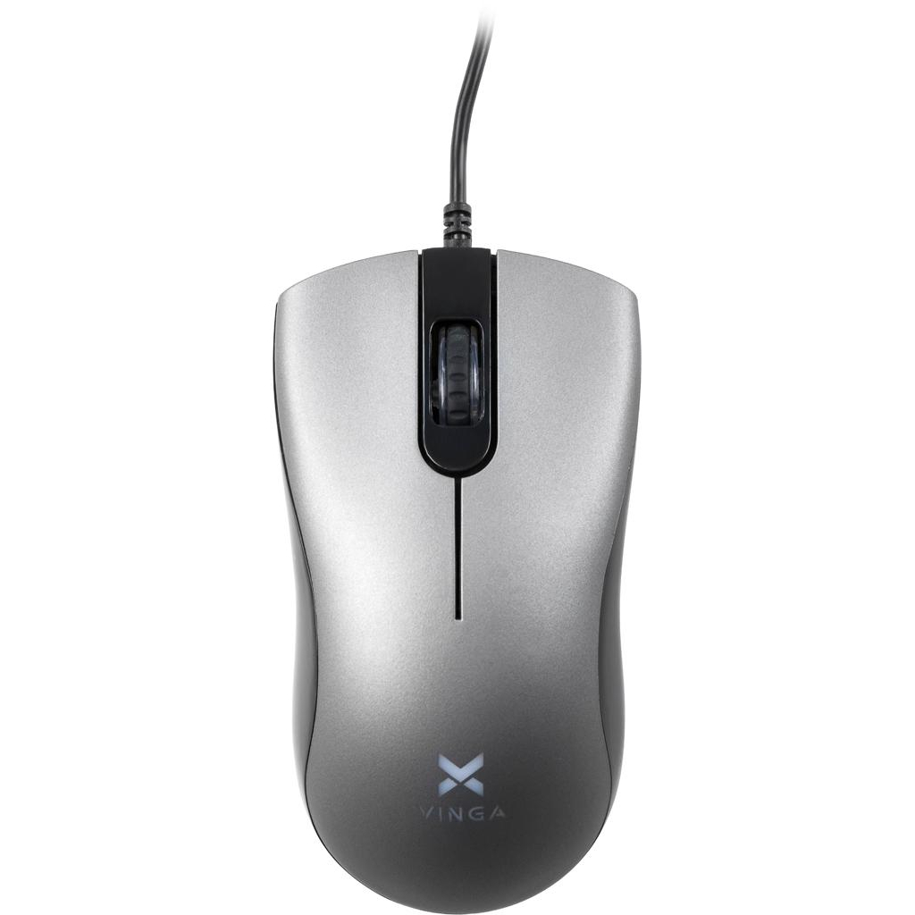 Мишка Vinga MS-680 grey - зображення 1