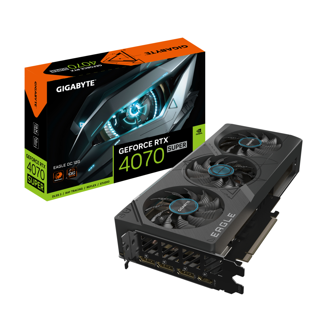 Відеокарта GIGABYTE GeForce RTX4070 SUPER 12Gb EAGLE OC (GV-N407SEAGLE OC-12GD) - зображення 2