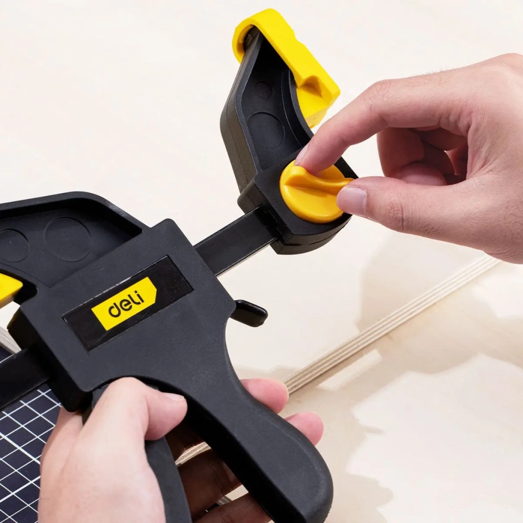 Струбцина Deli швидкозатискна 25 см (EDL110124) - зображення 7