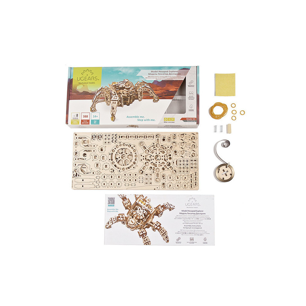 Конструктор Ugears Гексапод Дослідник (70158) - зображення 11